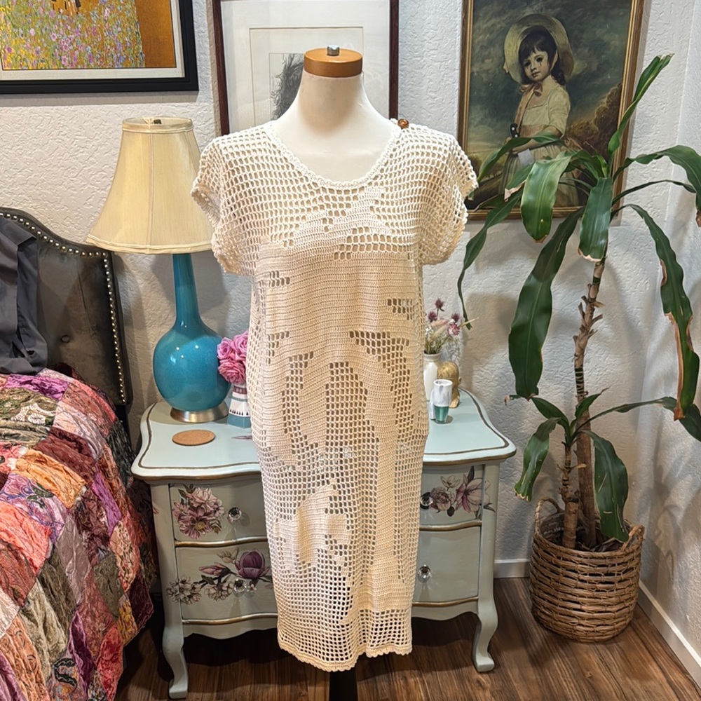 Vintage Crochet swimsuit cover